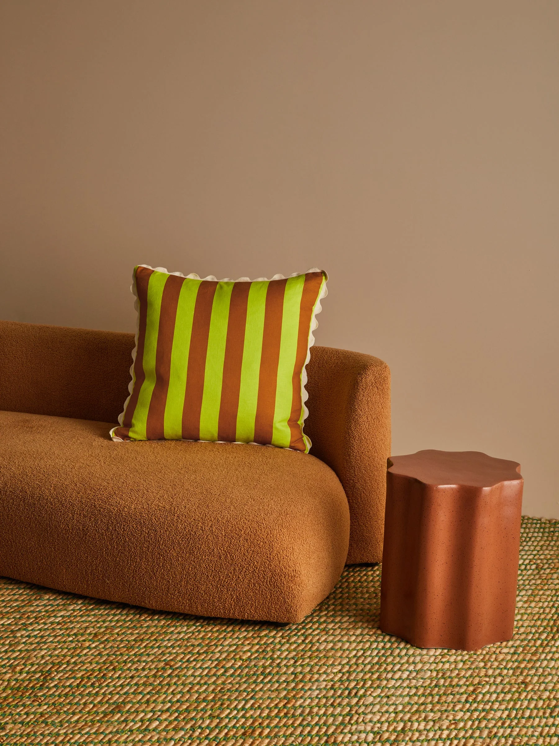 Bold Stripe Lime Cushion - Image 5