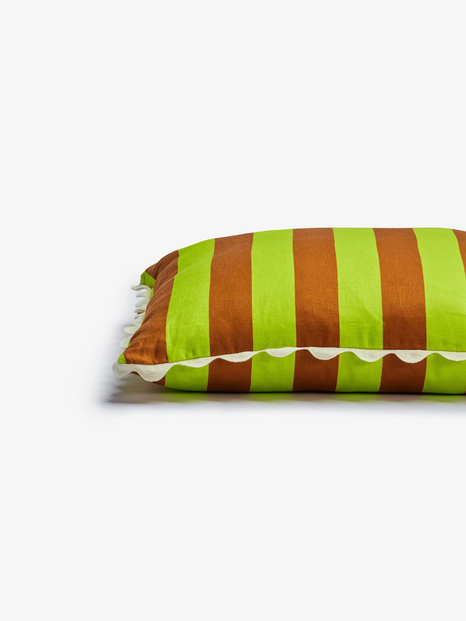Bold Stripe Lime Cushion - Image 6