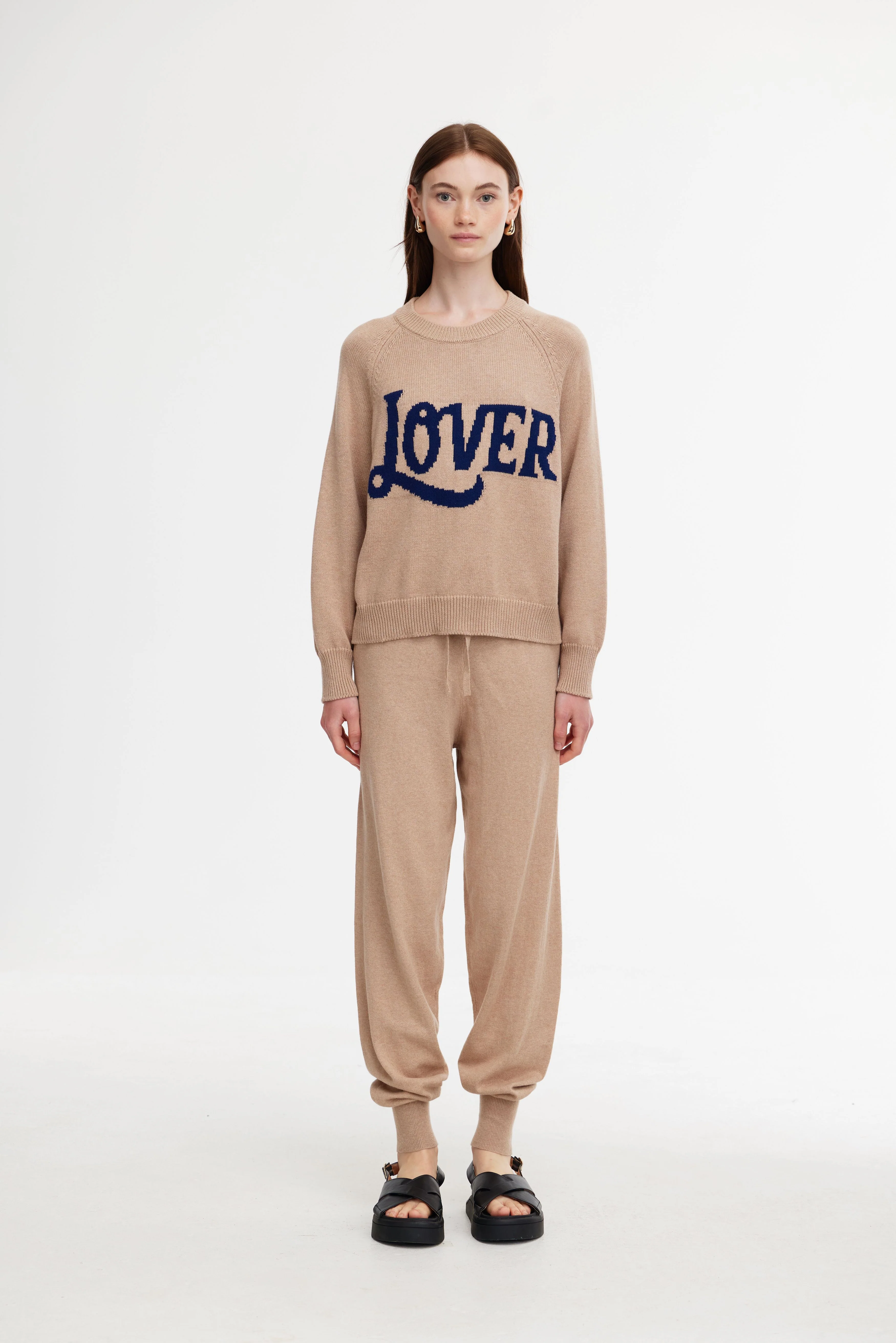 Eliza Knit Pant - Stone - Image 4