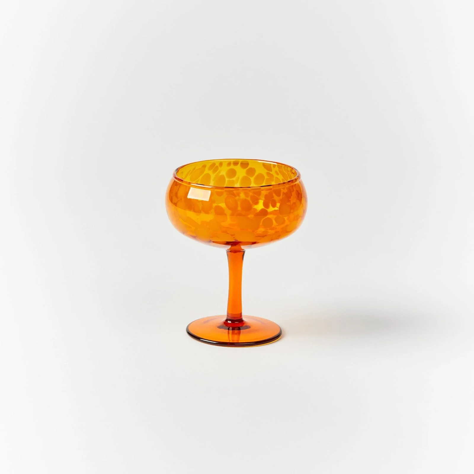 Glass Coupe - Dots Amber (set of 2) - Image 5