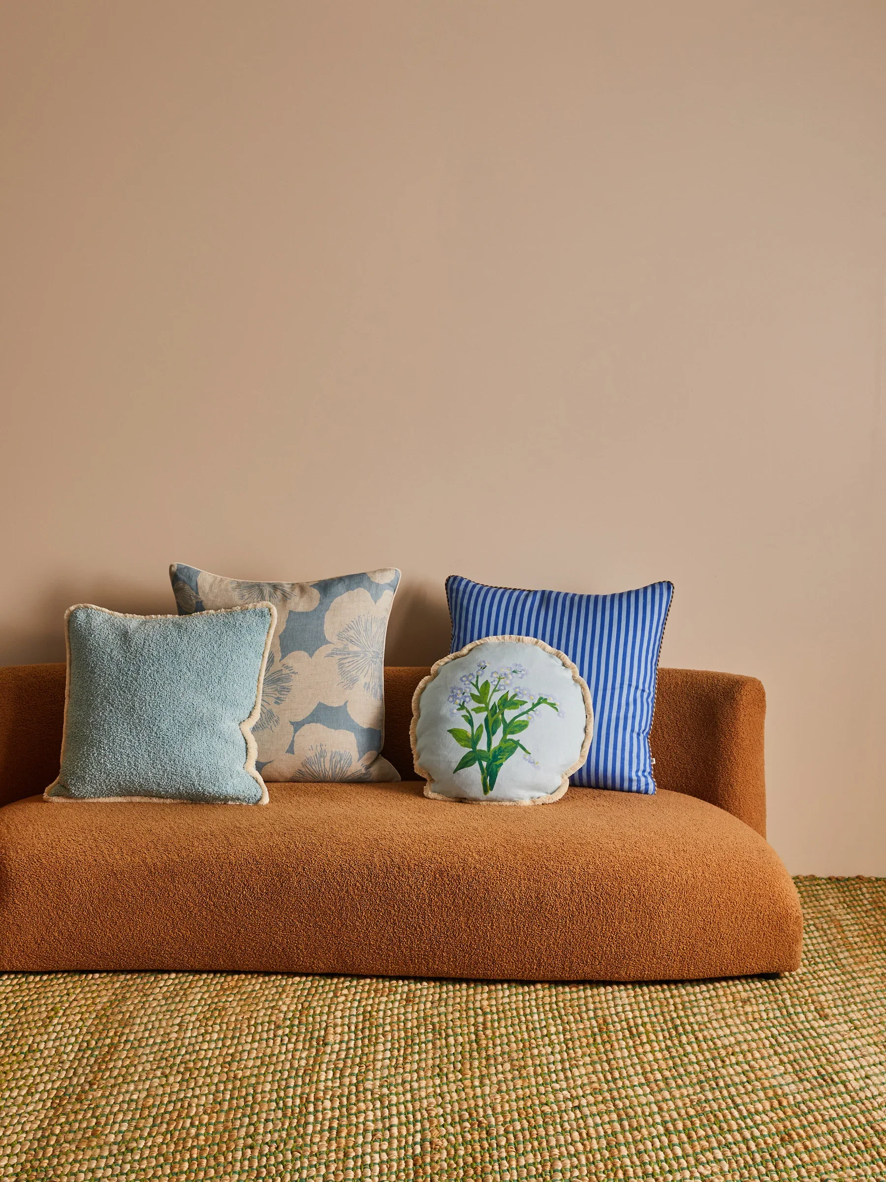 Grain Blue Cushion - Image 3
