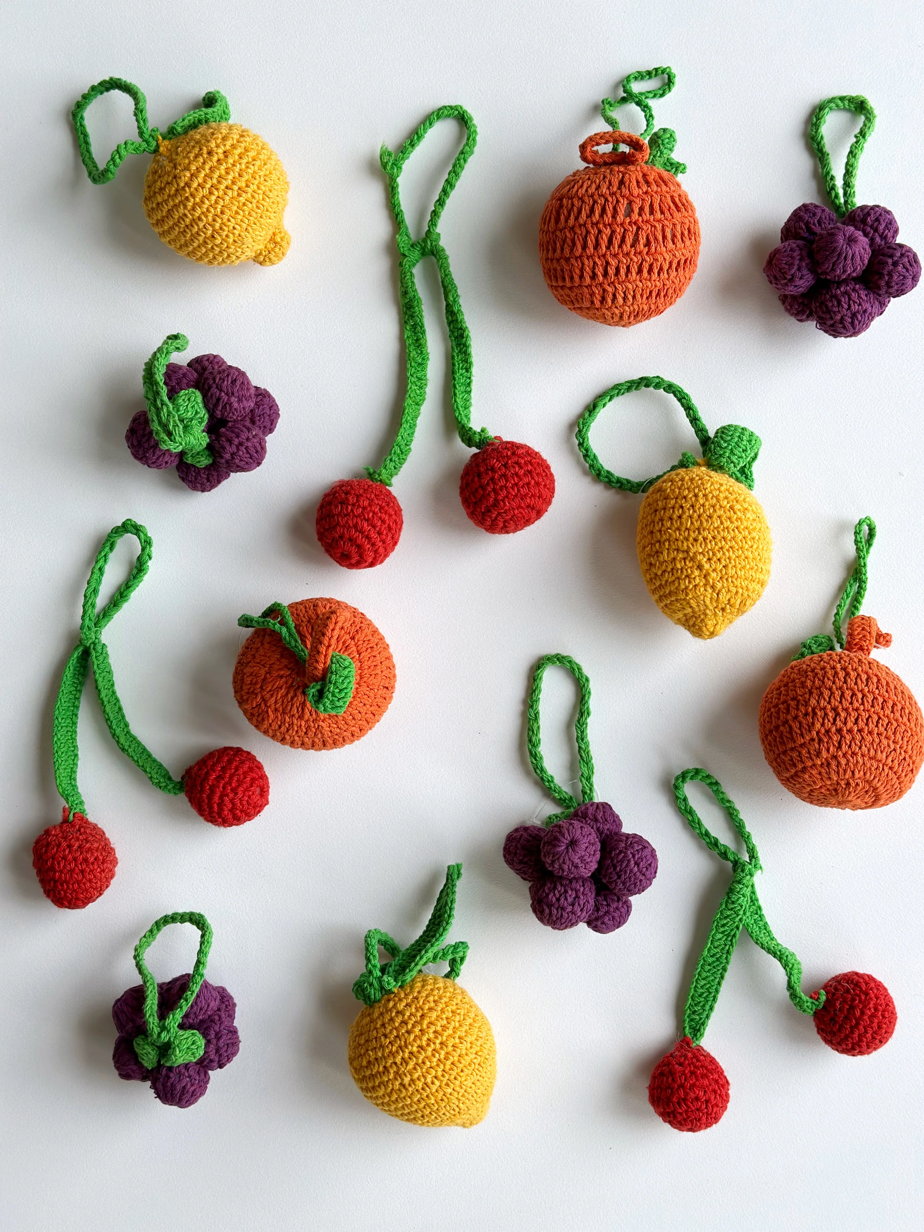 Hand Crocheted Christmas Decoration - Grapes - Image 3