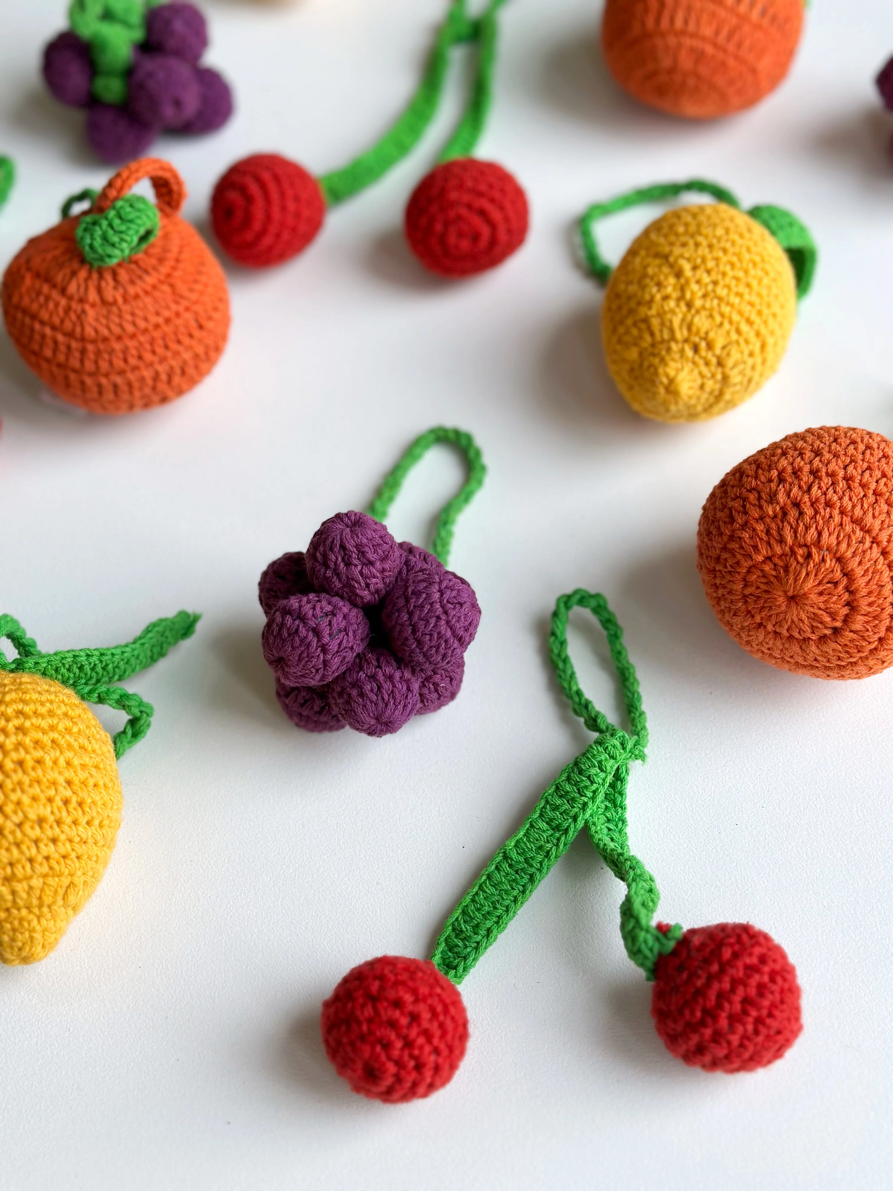 Hand Crocheted Christmas Decoration - Grapes - Image 4
