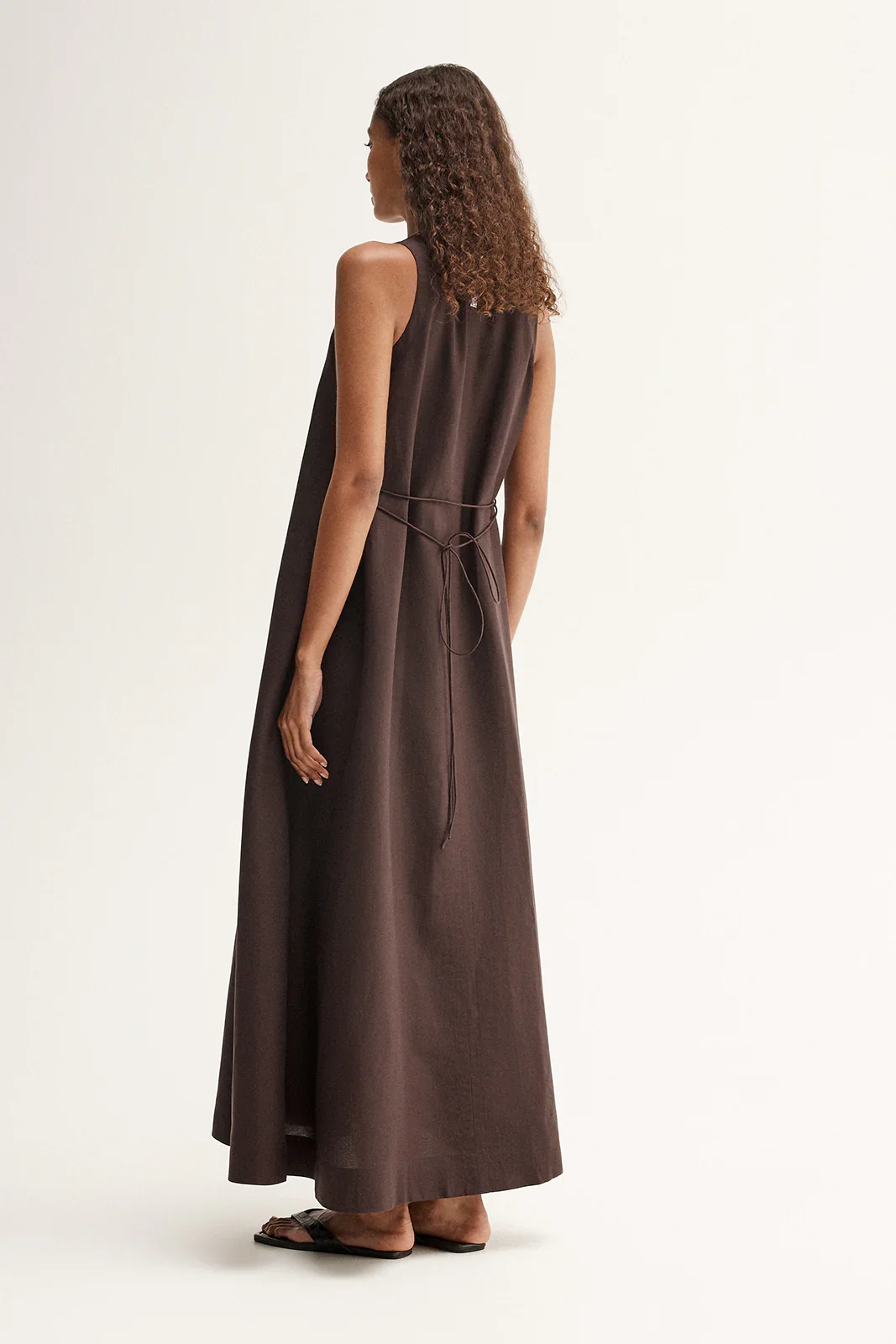 Mallory Maxi Dress - Chocolate - Image 3