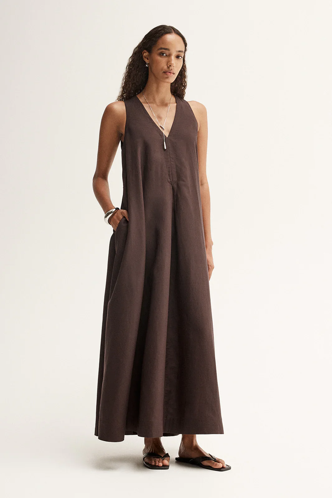 Mallory Maxi Dress - Chocolate - Image 5