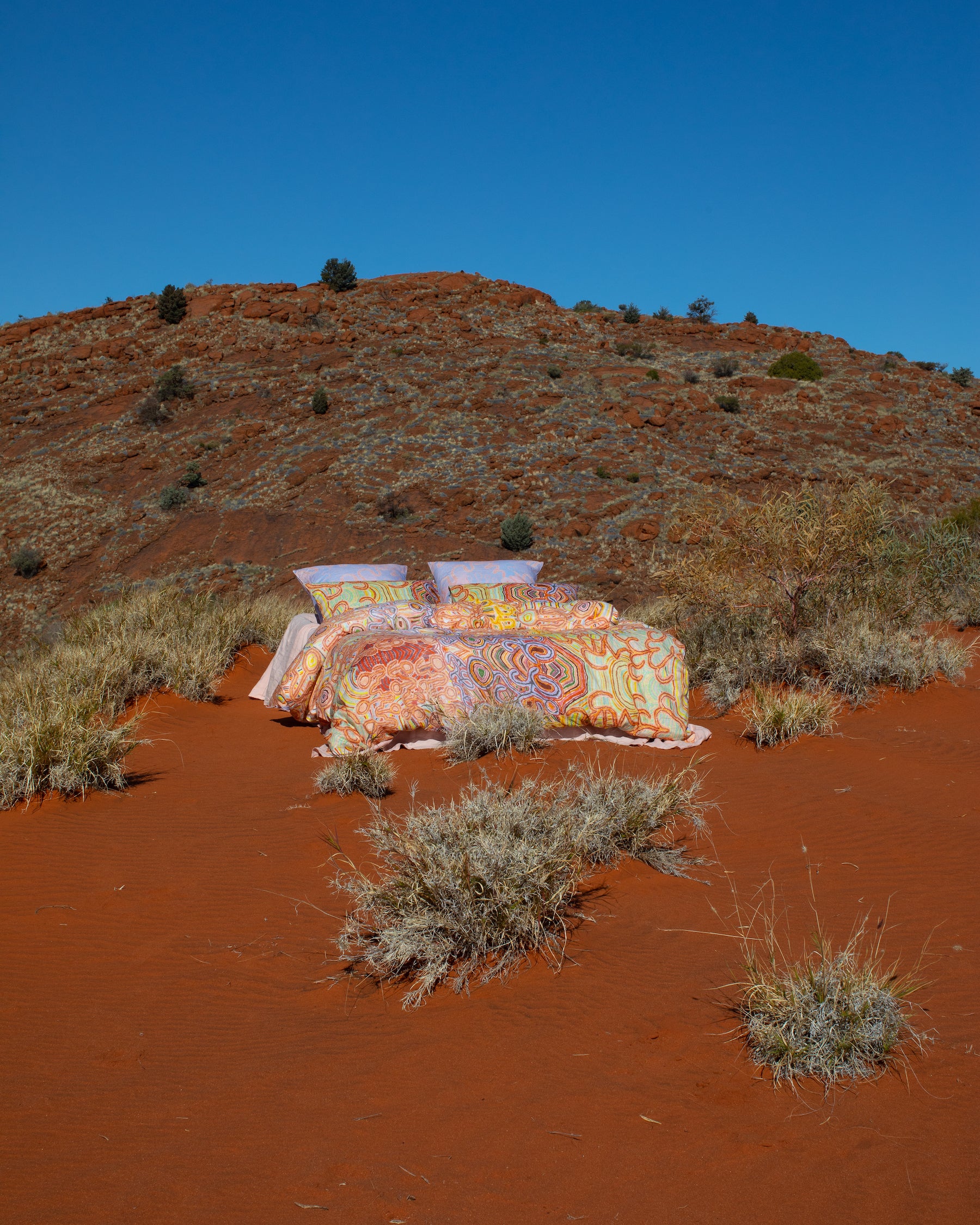 Ngayuku Ngura Linen Fitted Sheet - Image 7