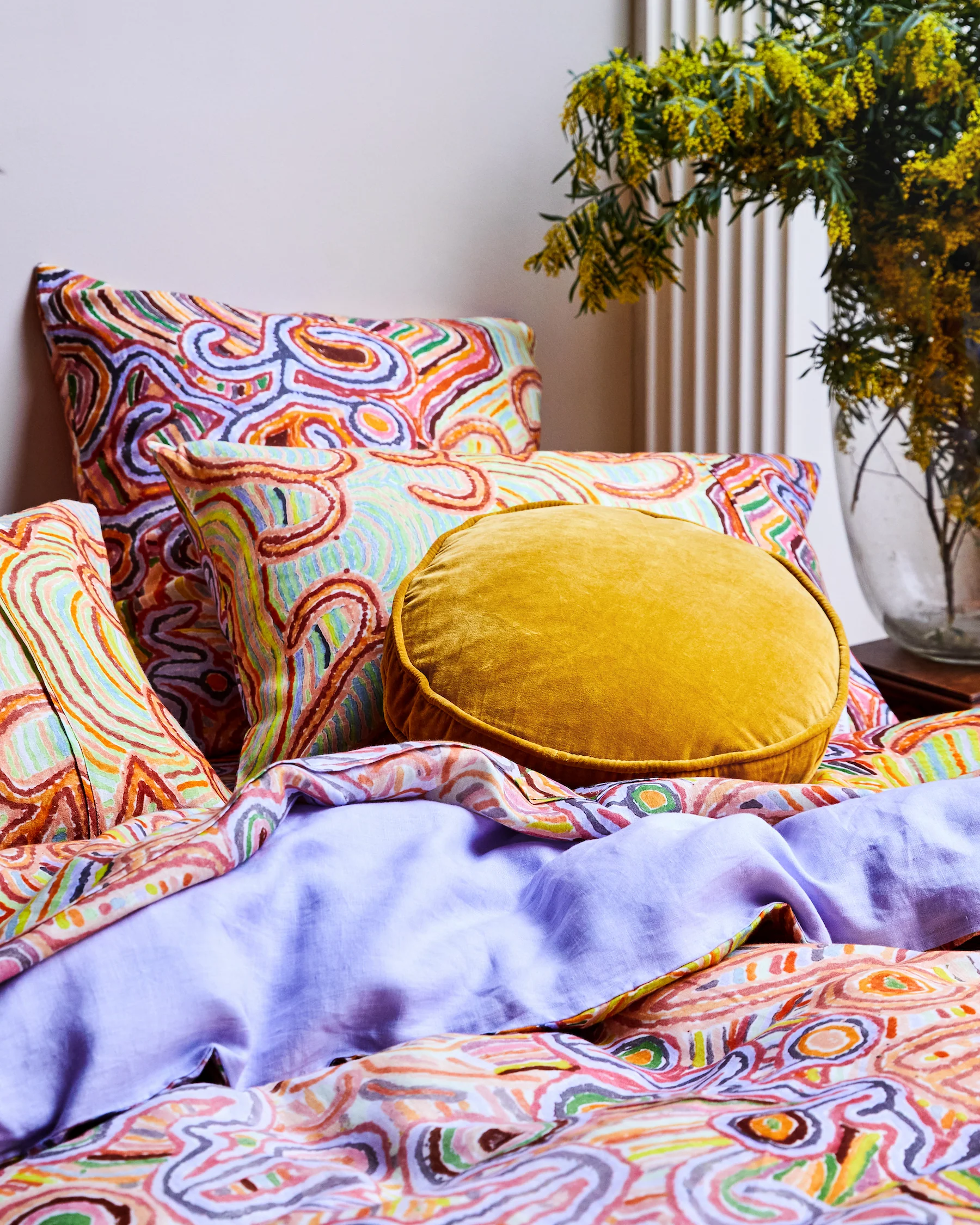 Ngayuku Ngura Linen Flat Sheet - Image 3