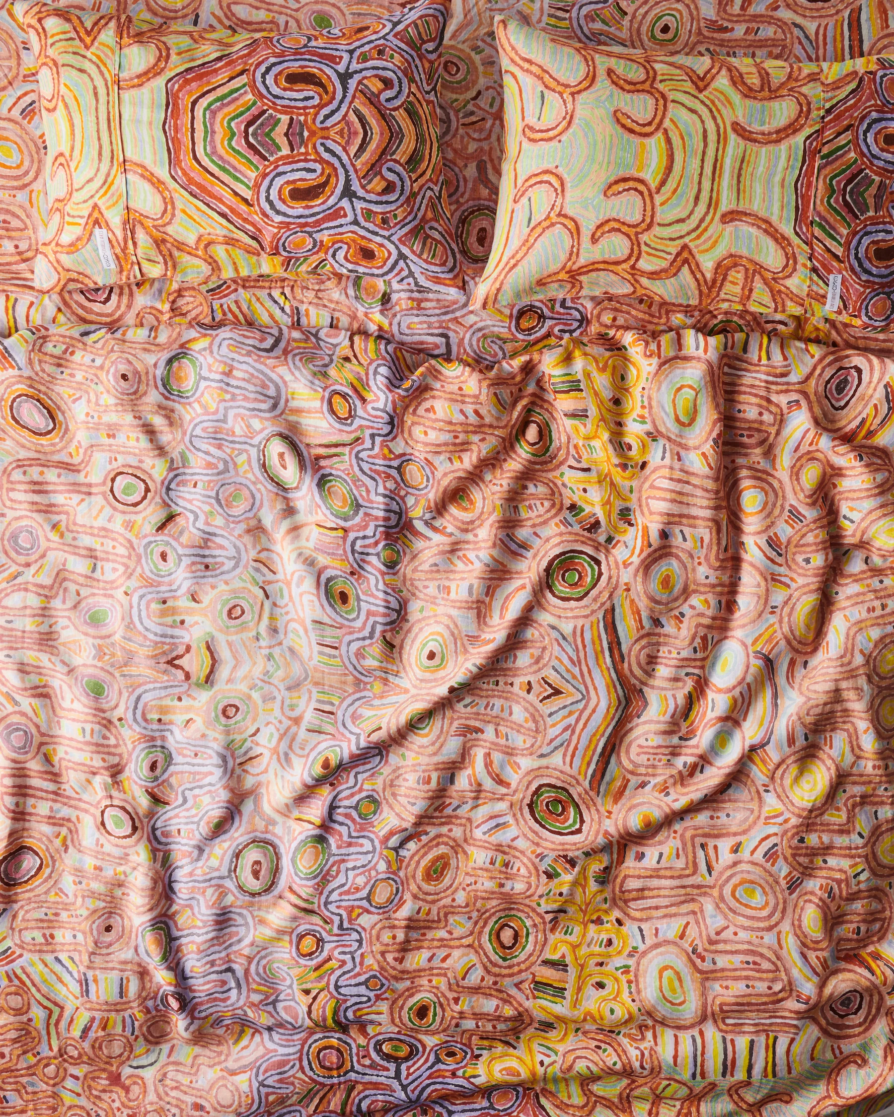 Ngayuku Ngura Linen Flat Sheet - Image 5