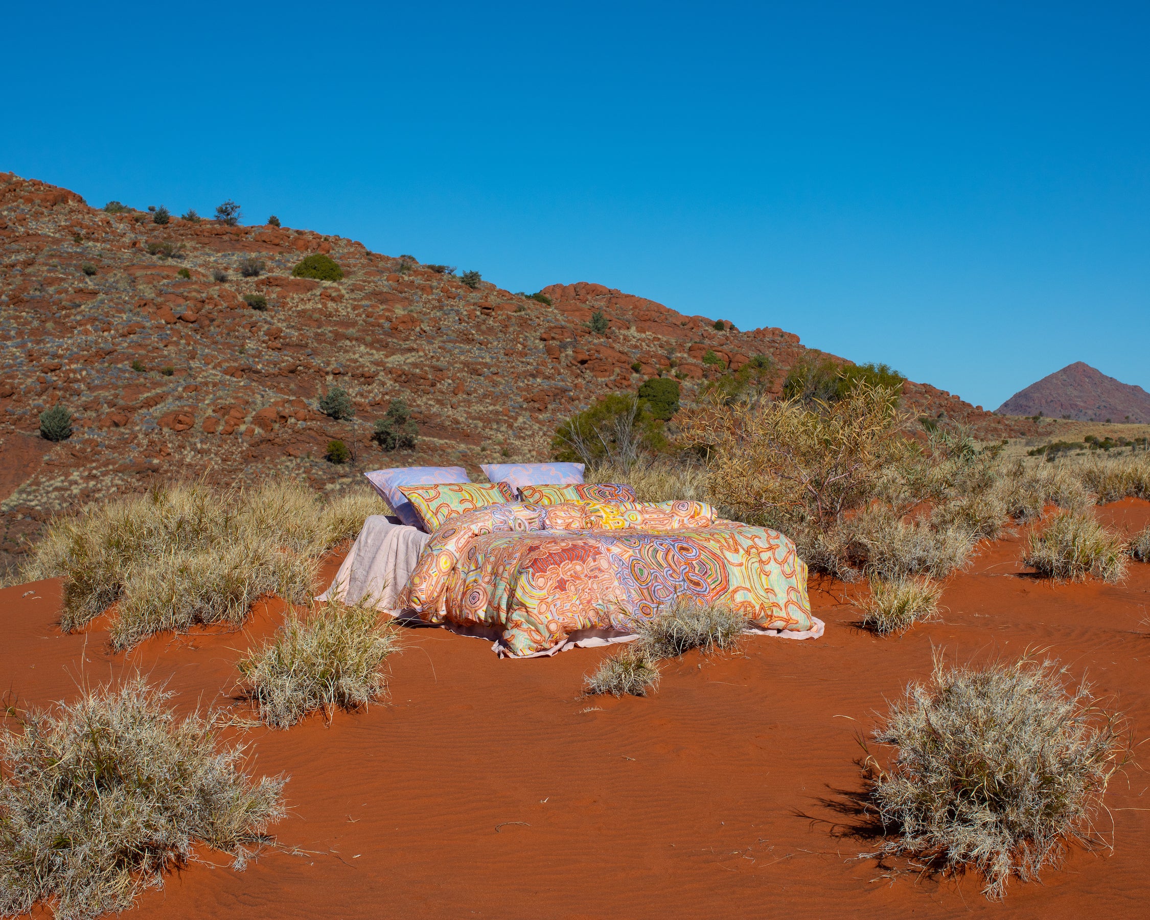 Ngayuku Ngura Linen Flat Sheet - Image 6