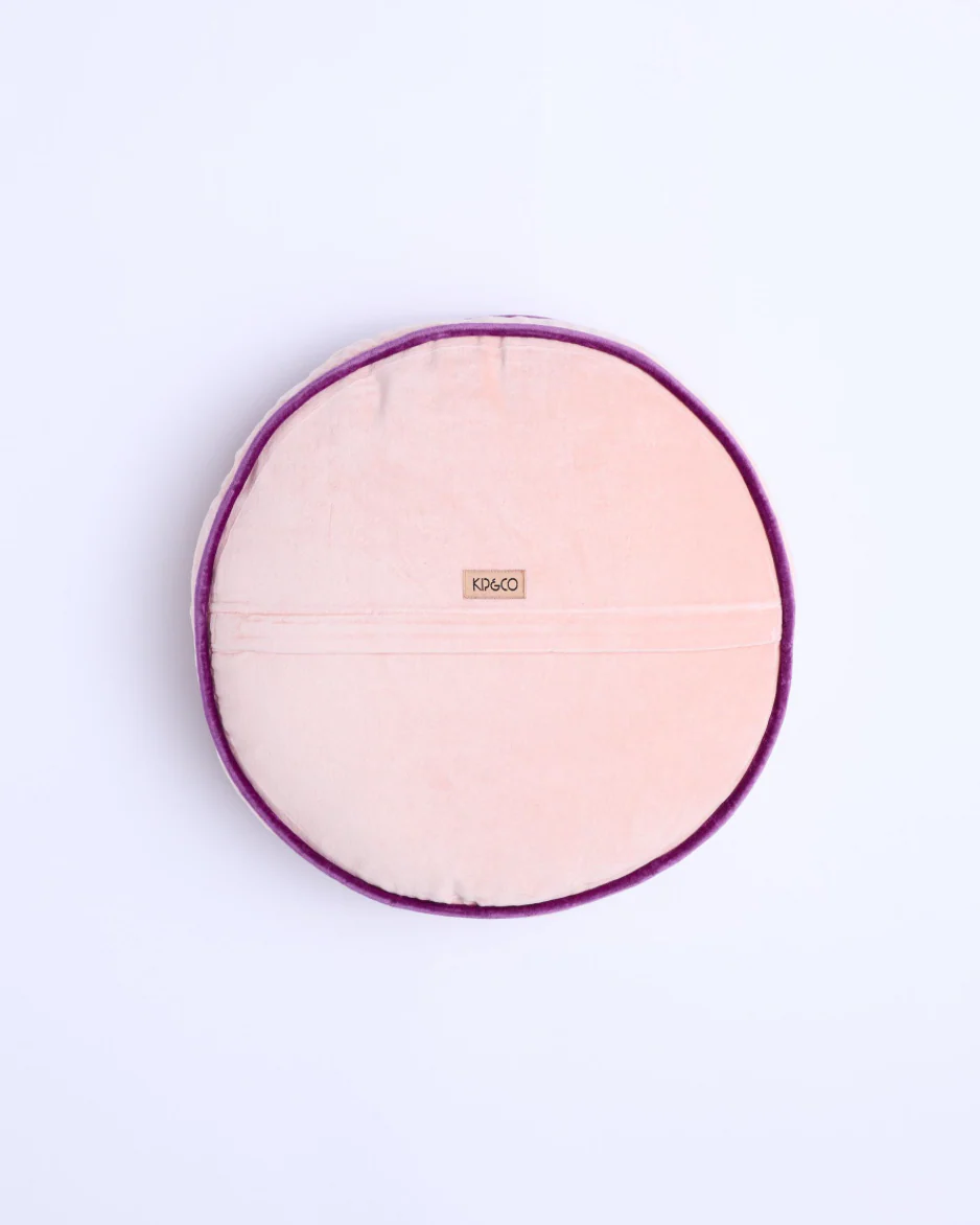 Plum Jam Velvet Pea Cushion - Image 4