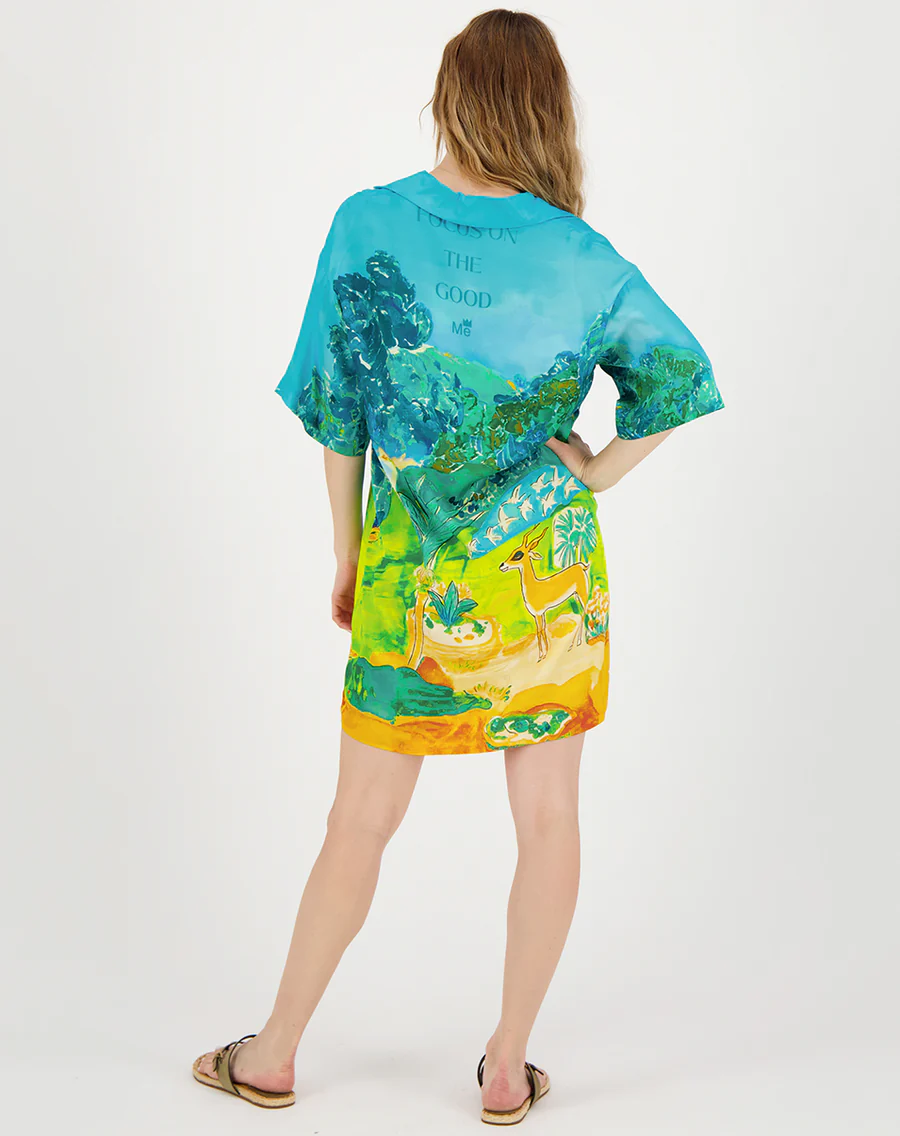 Pura Vida Nancy Placket Mini Dress - Image 4