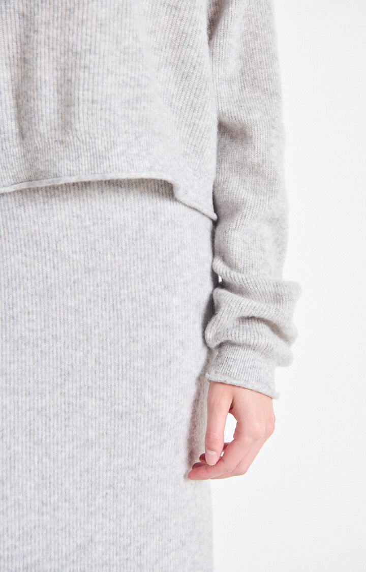 Raxow Roll Neck Jumper - Heather Grey - Image 3