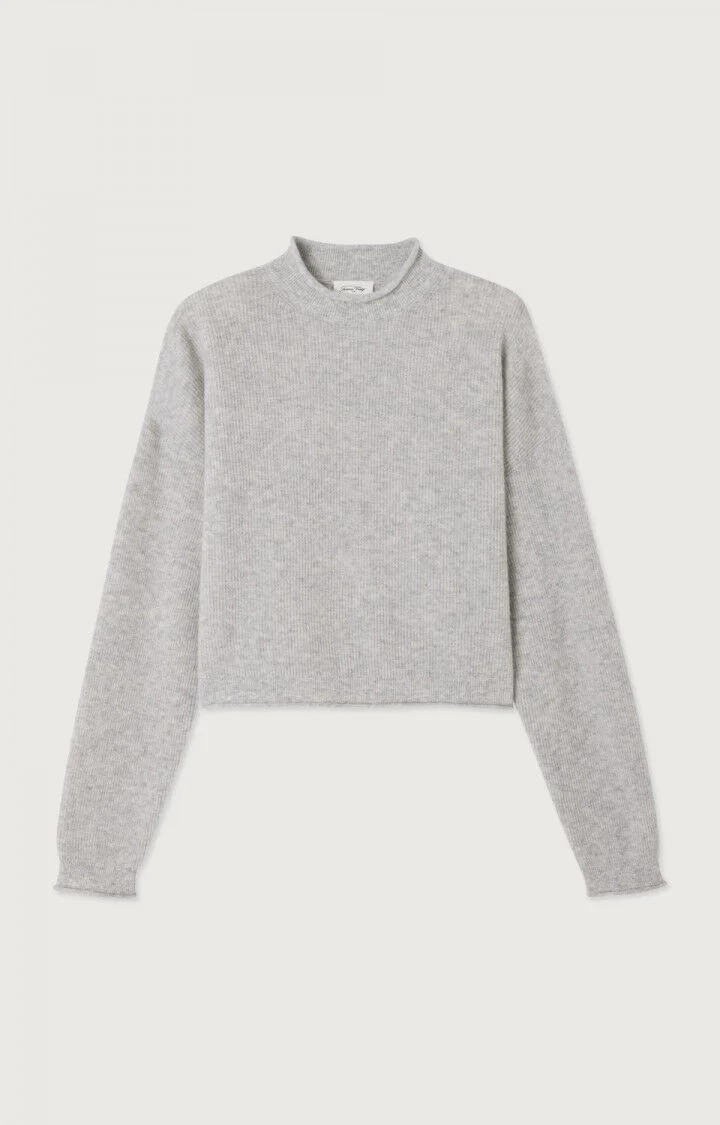 Raxow Roll Neck Jumper - Heather Grey - Image 5