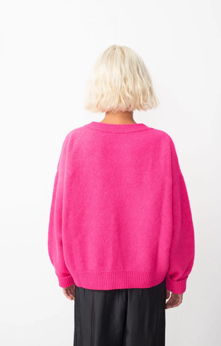 Vitow Sweater - Fluro Pink Melange - Image 4