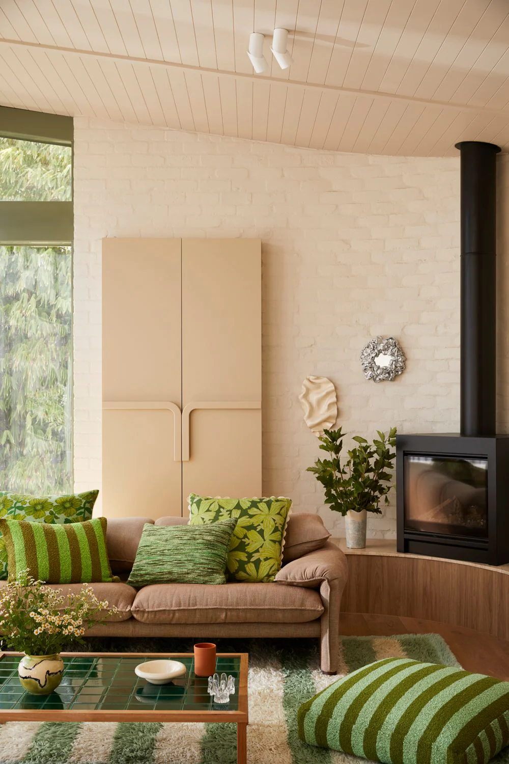 Wool Marle Cushion - Sage - Image 3